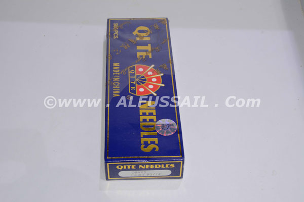 أبر مكينة خياطة وتطريز صناعي DB*K5 رقم 14 و 16 صيني باكت أزرق وأخضر